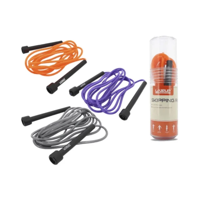 Скакалка LiveUp PVC 270 см чорна помаранчева - зображення 4