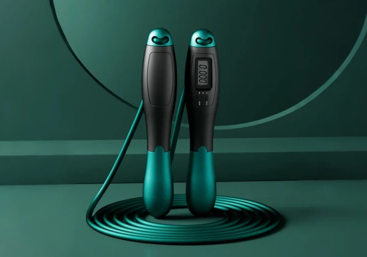 Скоростная скакалка ProDobro стальной трос 2,8 м черный-зеленый - изображение 5