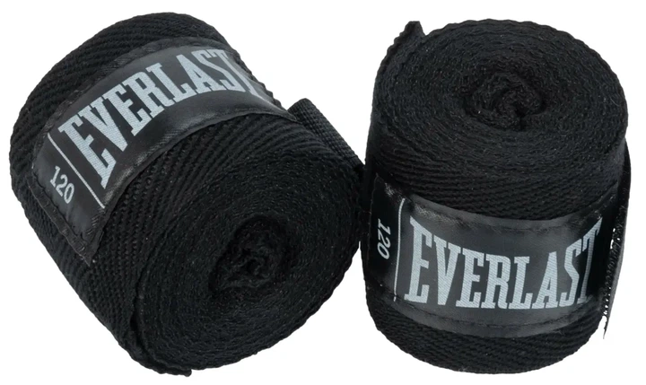 Бинти Everlast нейлоновые 3048 см черные унисекс - Фото 2 Бинти Everlast нейлоновые 3048 см черные унисекс - изображение 2