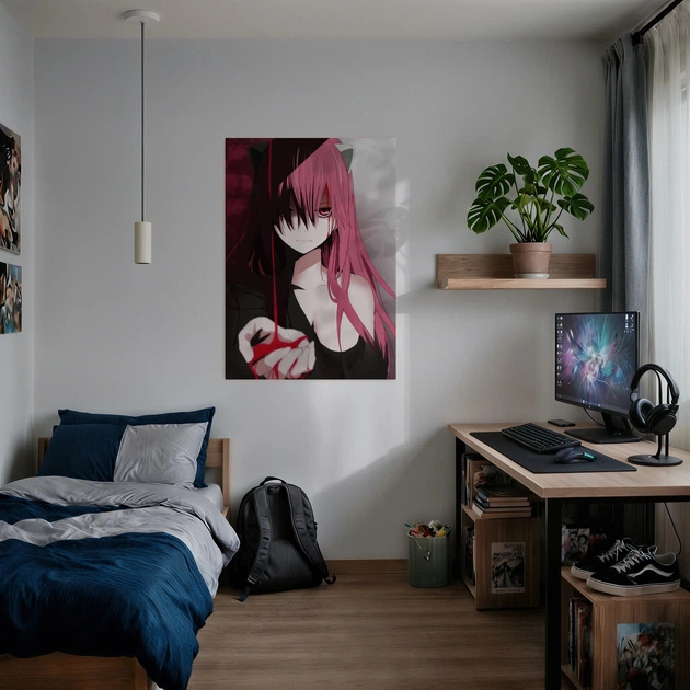 Постер Эльфийская песнь, Elfen Lied, Lucy, Nyu, Люси, аниме, A3 42×30 см (id5261) - изображение 2