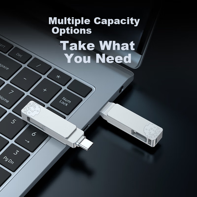 Флеш-накопитель FANXIANG 128 ГБ USB 3.2 Type-C Dual Interface F372, скорость чтения 150 МБ/с, универсальный USB-накопитель большой емкости для бизнеса и автомобилей, совместимый с телефонами и компьютерами. - изображение 8