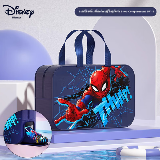 Сумка для плавания Disney Spider-Man с отделением для обуви 25x35x16 см - изображение 4