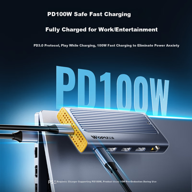 Док-станция Wopool M.2 NVMe SSD с разъемом Type-C на HDMI, внешний SSD-ридер для ноутбуков Huawei, Apple и MacBook. - изображение 9