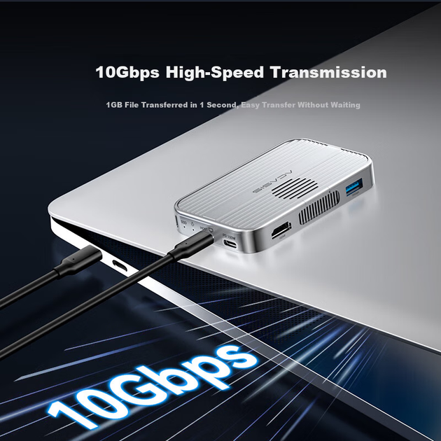 Зовнішній корпус для твердотільного накопичувача Acasis Magnetic M.2 NVMe SSD для Apple iPhone 17 Pro, мобільний телефон, комп'ютер, розширення електронного сховища EC1401 - зображення 6