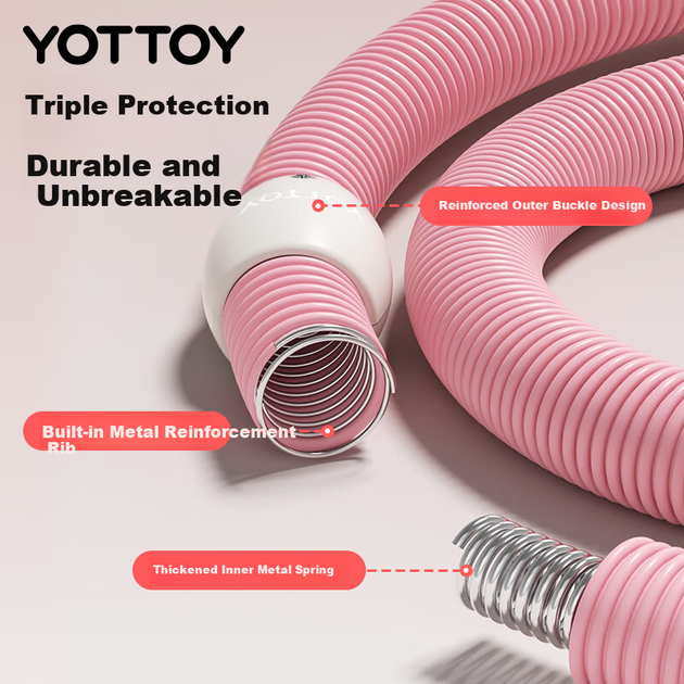 Бесшумный пружинный утяжеленный обруч Yottoy для взрослых, мягкий фитнес-обруч для женщин, для похудения талии и уменьшения жира на животе, серый, 1,5 кг. - Фото 6 Бесшумный пружинный утяжеленный обруч Yottoy для взрослых, мягкий фитнес-обруч для женщин, для похудения талии и уменьшения жира на животе, серый, 1,5 кг. - изображение 6