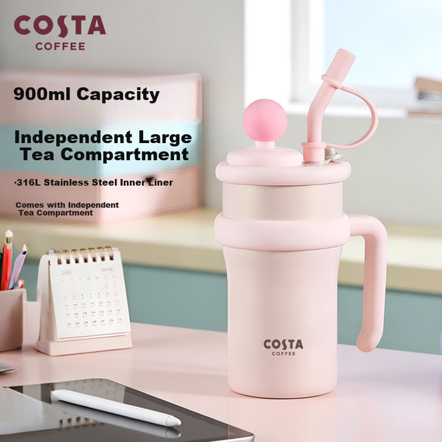 Термокухоль COSTA з ситечком та трубочкою 900 мл Universe Sweetheart - Фото 4 Термокухоль COSTA з ситечком та трубочкою 900 мл Universe Sweetheart - зображення 4