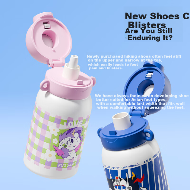 FGA Fugang Kids Smart Fingerprint Cup з нержавіючої сталі 316L, ізольована солом'яна пляшка для води великої місткості для хлопчиків та дівчаток початкової школи - Фото 10 FGA Fugang Kids Smart Fingerprint Cup з нержавіючої сталі 316L, ізольована солом'яна пляшка для води великої місткості для хлопчиків та дівчаток початкової школи - зображення 10