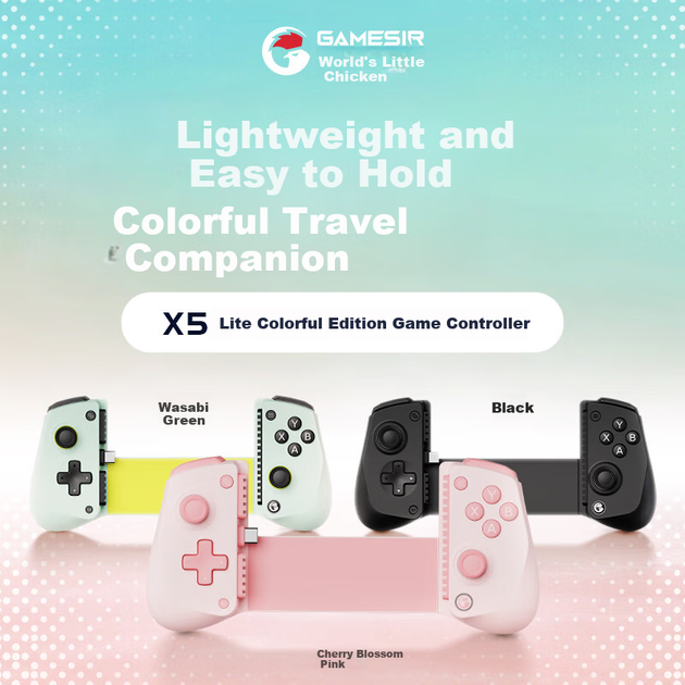 Ігровий контролер GAMESIR X5 Lite Stretch для телефонів Android, Type-C, Zero Area, мобільні ігри для планшетів Apple, зовнішній джойстик для трикутного джойстика Action Hall - изображение 4
