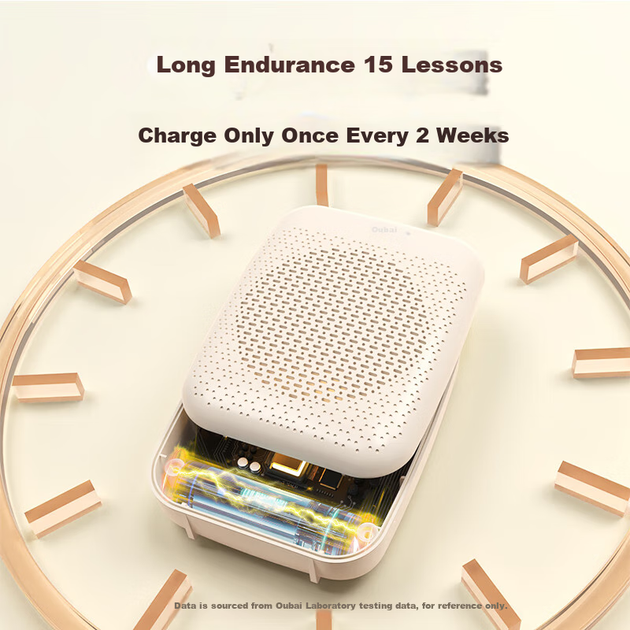 Усилитель Oubai D10 петличный беспроводной для учителей, Bluetooth, портативный - Фото 7 Усилитель Oubai D10 петличный беспроводной для учителей, Bluetooth, портативный - изображение 7