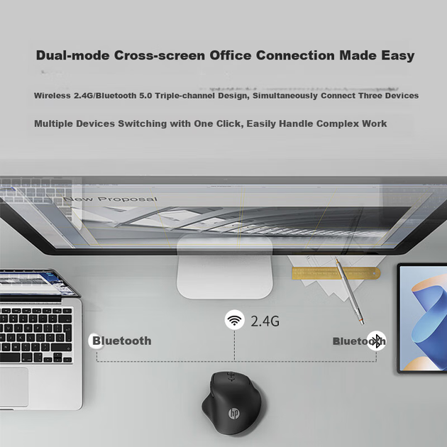 Мышь HP ENGINEER1 Wireless Black - изображение 5