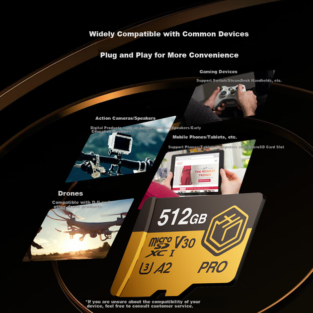 Карта пам'яті JD Gold Label Pro microSDXC 512GB UHS-I U3 V30 A2 (JZ-MicroSD JBPro) - зображення 6