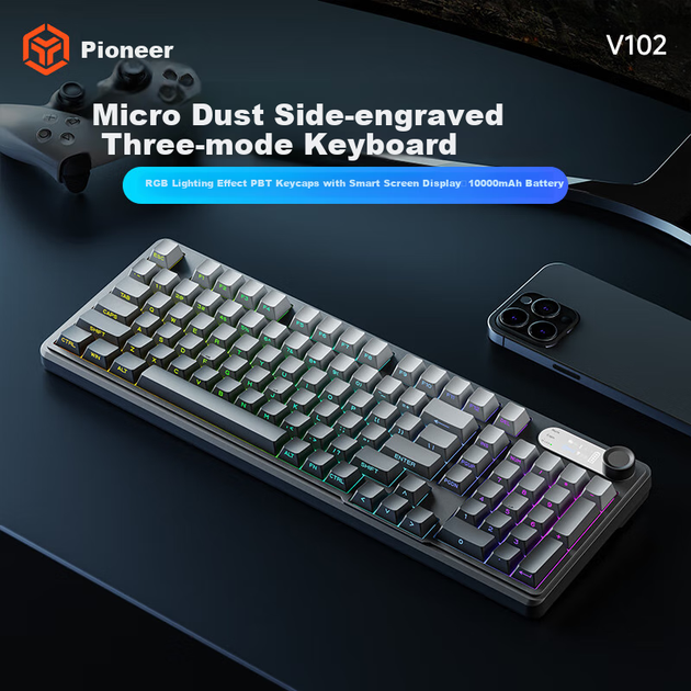 Клавиатура беспроводная EWEADN V102 Ultra Bluetooth/USB - изображение 3