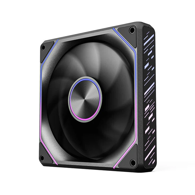 Вентилятор Aigo Starry Moon PRO 120 мм PWM RGB Sync Black - зображення 6