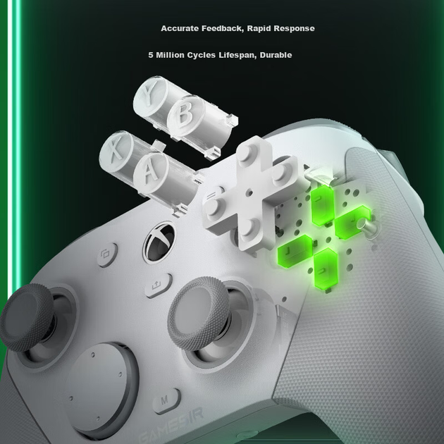 Бездротовий геймпад GameSir G7 Pro PC/Xbox Series X/S/Android Polar White - Фото 7 Бездротовий геймпад GameSir G7 Pro PC/Xbox Series X/S/Android Polar White - зображення 7