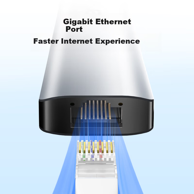 Док-станція Acer 9-в-1 Type-C 3.0 - Gigabit Ethernet, картридер SD/TF для ноутбуків - зображення 6