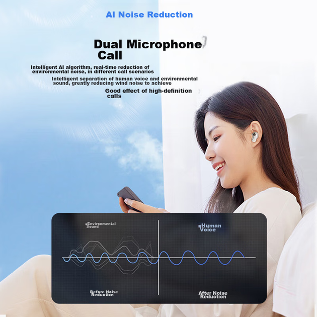Bluetooth-навушники PHILIPS, справжні бездротові напів-вхідні спортивні навушники для бігу, ігрові навушники з шумопоглинанням, низька затримка, тривалий час роботи від батареї, сумісні з Huawei Xiaomi TAT2169-Blue - зображення 7