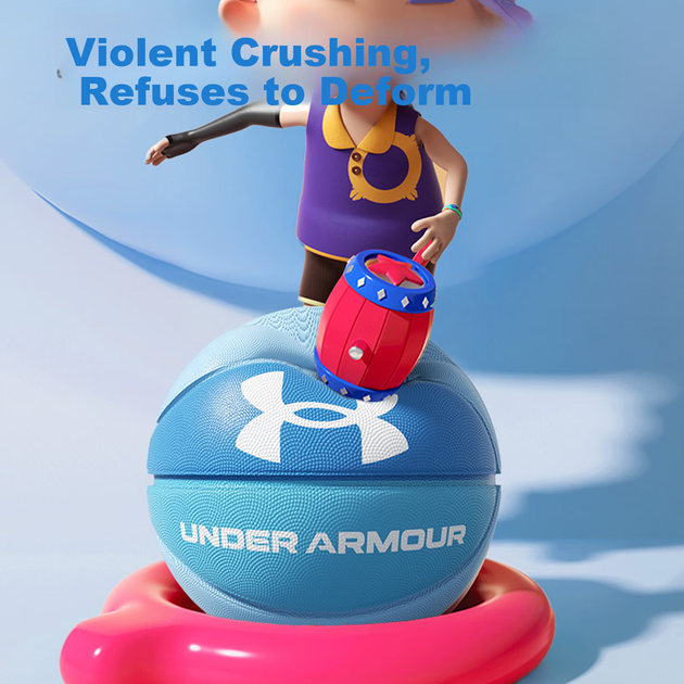 М'яч баскетбольний Under Armour Size 5 Блакитний - Фото 4 М'яч баскетбольний Under Armour Size 5 Блакитний - зображення 4