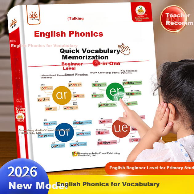 Учебник Lifang English Phonics Pronunciation Book для учеников начальной школы: инструмент для запоминания лексики. Синхронизированный учебник по произношению и фонетике для 3-6 классов. - изображение 4