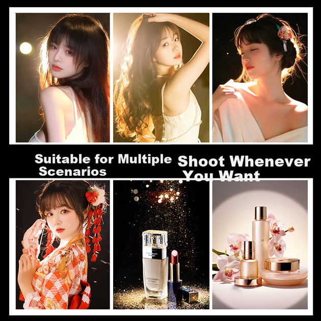 Jimantu Live Streaming Fill Light, Inverse Lighting Contour Hair Light, Studio Host Lighting, Spotlight, Photo Beauty Light, COB Photography Spotlight, Video Shoot Background Atmosphere Light, Indoor - зображення 7
