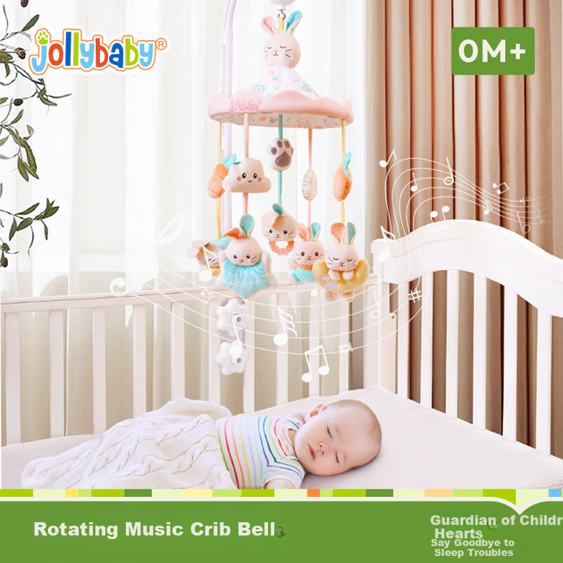Мобіль Jollybaby для ліжечка музичний підвісний кролик - зображення 8