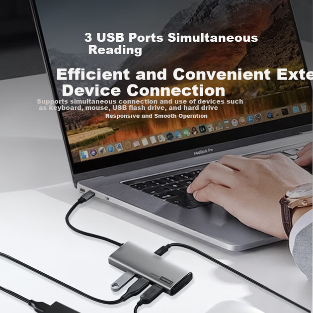 Док-станція Lenovo BY05-H1, Type-C, HDMI 4K, PD 100 Вт - зображення 5