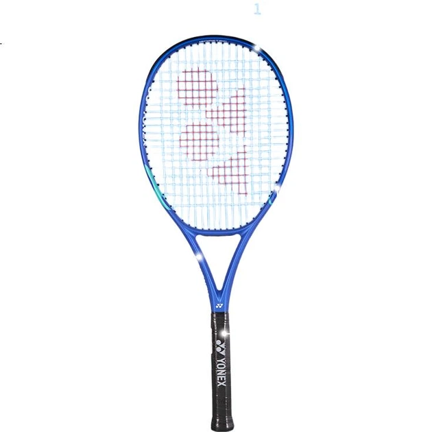 Теннисная ракетка YONEX, восьмое поколение EZONE Power Attack 08EZPLGC, королевский синий, с предварительно натянутыми струнами. - изображение 2