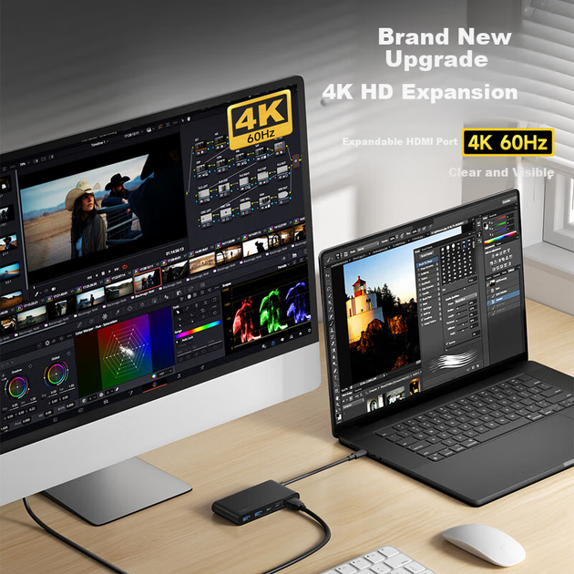 Док-станція BELKIN Type-C для iPad 5-в-1 HDMI для MacBook Thunderbolt AVC022 - Фото 8 Док-станція BELKIN Type-C для iPad 5-в-1 HDMI для MacBook Thunderbolt AVC022 - зображення 8