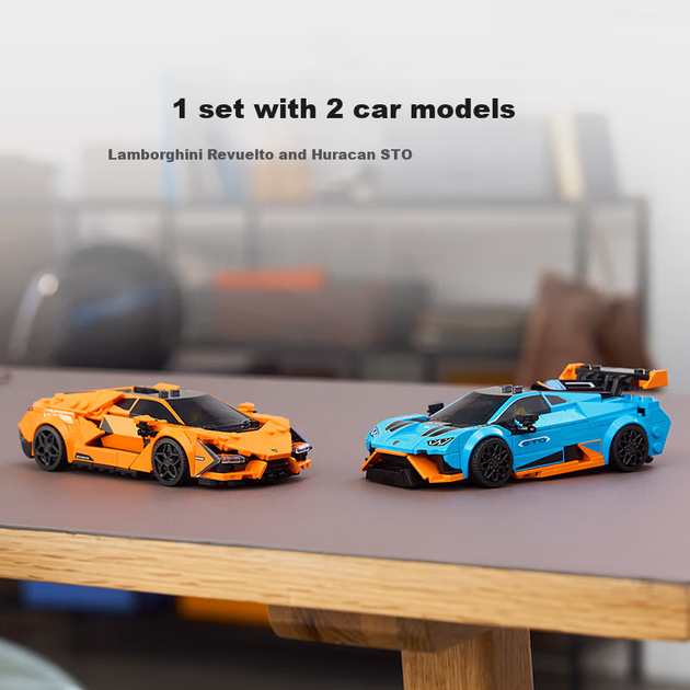Серія будівельних блоків LEGO для гоночних автомобілів 77238, гоночний автомобіль Lamborghini, іграшка для хлопчиків та дівчаток, подарунок до Дня захисту дітей, прикраса - изображение 5