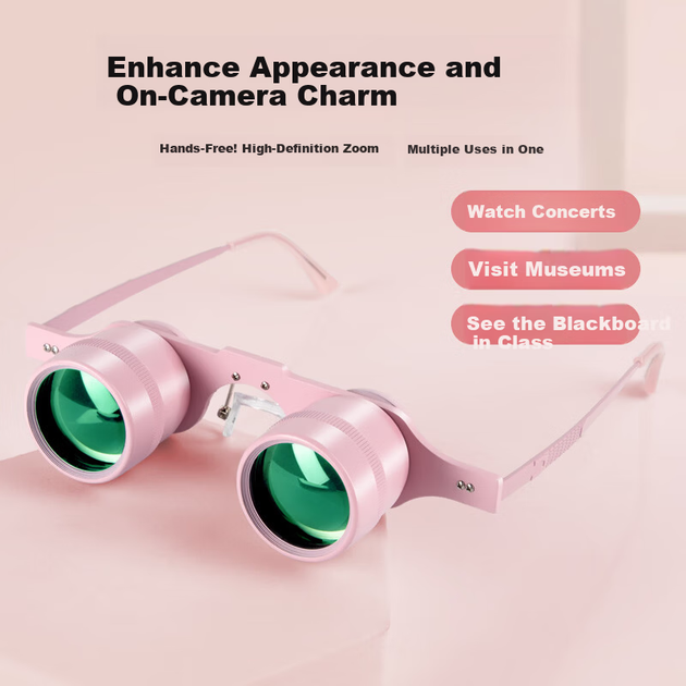 Бінокль BIJIA Concert 10x34 Ultra-Light 66g для слабкого освітлення, нічного бачення, рибальські окуляри 10x - изображение 8