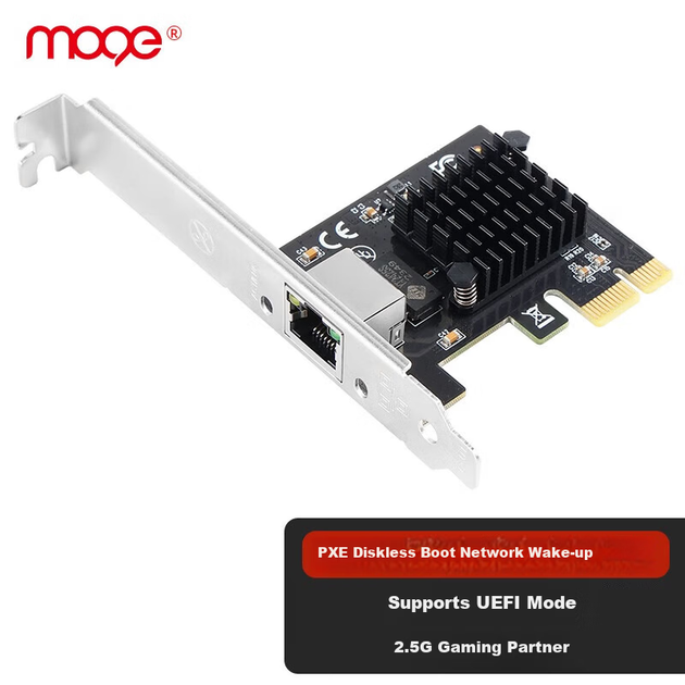 Сетевая карта MOGE MC2289 PCIe 2.5G UEFI PXE для Synology NAS - изображение 4