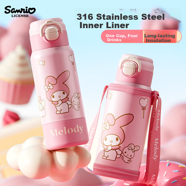 Термос Sanrio из нержавеющей стали 316, 580 мл, детский, модель 6001 My Melody. - зображення 4