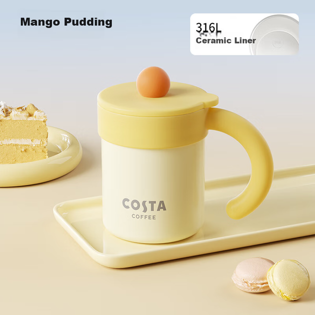 Ручна ізольована чашка COSTA Desktop для чоловіків та жінок, стильна кухоль для кави з нержавіючої сталі, подарунок для дівчини чи дружини - Фото 1 Ручна ізольована чашка COSTA Desktop для чоловіків та жінок, стильна кухоль для кави з нержавіючої сталі, подарунок для дівчини чи дружини - зображення 1