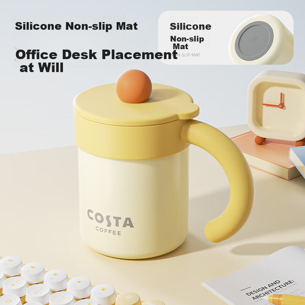 Ручна ізольована чашка COSTA Desktop для чоловіків та жінок, стильна кухоль для кави з нержавіючої сталі, подарунок для дівчини чи дружини - Фото 3 Ручна ізольована чашка COSTA Desktop для чоловіків та жінок, стильна кухоль для кави з нержавіючої сталі, подарунок для дівчини чи дружини - зображення 3