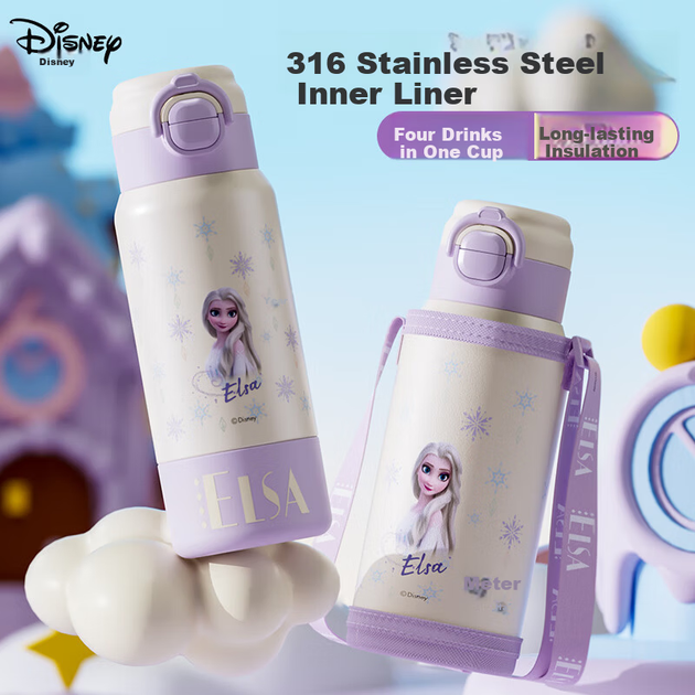Ізольована пляшка для води Disney 316 з нержавіючої сталі 580 мл Frozen Kids Cup 25053 - Фото 5 Ізольована пляшка для води Disney 316 з нержавіючої сталі 580 мл Frozen Kids Cup 25053 - зображення 5