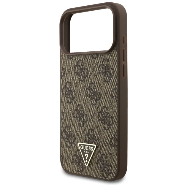 Чохол Guess 4G Strap Triangle Logo для iPhone 17 Pro Max Brown with MagSafe (GUHMP17XP4TSDPPSW) - зображення 6