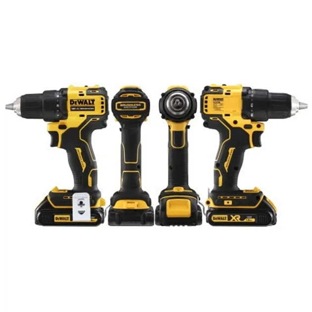 Дриль-шурупокрут ударний акумуляторний безщітковий DeWalt XR 18 В з 2 АКБ 1.5 А·год і ЗП (DCD709S2T-QW) (5035048709658) - зображення 5