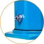 Душ сонячний Aquaviva Jolly S алюмінієвий з мийкою для ніг, Light Blue A620/5012, 22 л - зображення 5