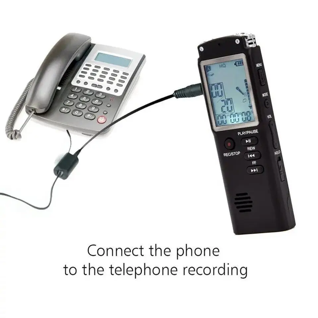 Профессиональный цифровой диктофон T60 8 ГБ активация голосом, с WAV, MP3-плеером - изображение 6