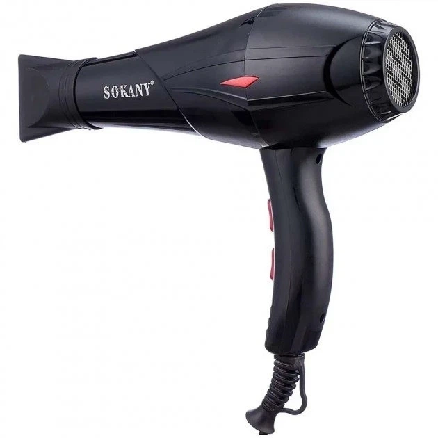 Професійний потужний фен для волосся Sokany HS-3890 Black - зображення 3