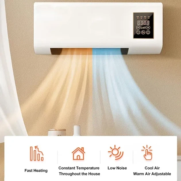 Кондиционер настенный зима-лето 800W Alfarid Wall Air Cooler Белый - изображение 7
