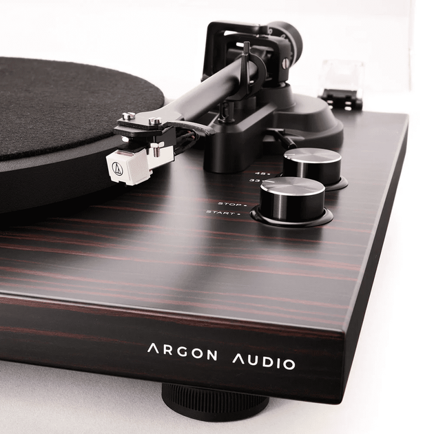Виниловый проигрыватель со встроенным фонокоректором Argon Turntable MK2 Satin Mahogany - изображение 4