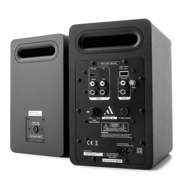 Полочная активная мультимедийная акустика Argon Audio FENRIS Active 4 Black - изображение 5