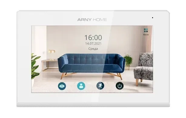 Мультиформатный комплект видеодомофона ARNY AVD-7421А (AVP-742А 2Мп IPS Wi-Fi + AVP-NG230 1Мп) White + Silver - изображение 2