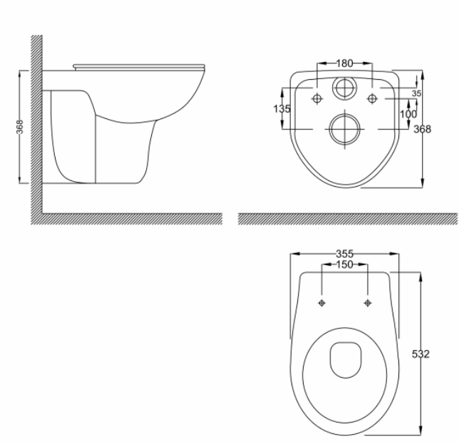 Унітаз підвісний RJ Flip Rimless поліпропілен сидіння slow-closing white RJCEJ0005 - зображення 2