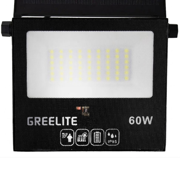 Прожектор уличный на солнечной батарее Greelite JX-60 60W с пультом (9022) - изображение 9