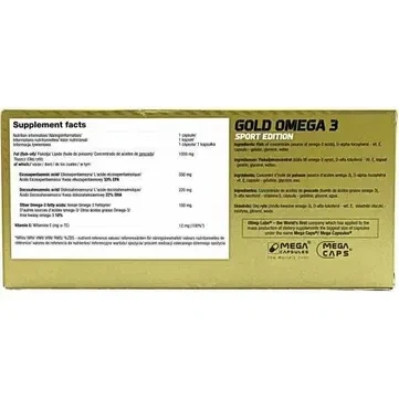 Жирні кислоти Olimp Gold Omega 3 Sport Edition 120 капсул - зображення 2