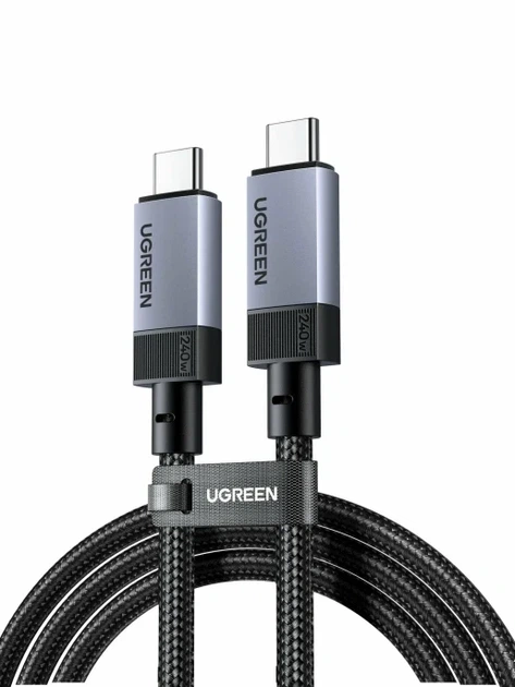 Кабель UGREEN L705 USB-C to USB-C Thunderbolt 4 40Gbps 240W 1 метр (UGR-65175) - Фото 2 Кабель UGREEN L705 USB-C to USB-C Thunderbolt 4 40Gbps 240W 1 метр (UGR-65175) - зображення 2