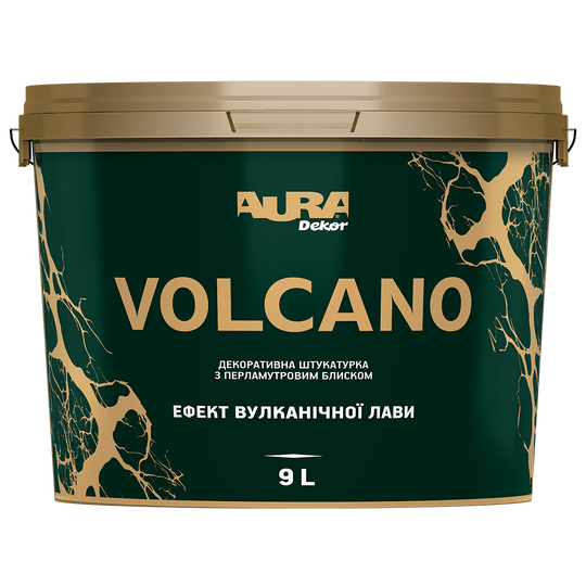 Декоративная штукатурка с перламутровым блеском Aura Volcano 9 л - Фото 1 Декоративная штукатурка с перламутровым блеском Aura Volcano 9 л - изображение 1