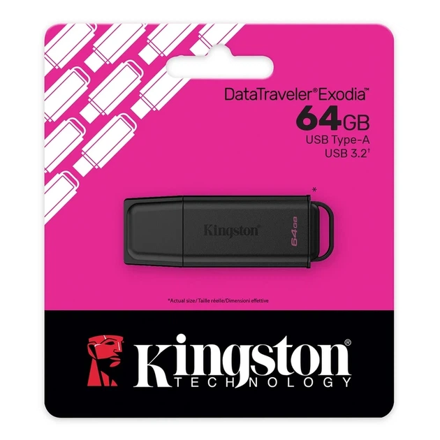 Флеш-накопичувач Kingston USB 3.2 DT Exodia G2 64GB Black - Фото 2 Флеш-накопичувач Kingston USB 3.2 DT Exodia G2 64GB Black - изображение 2
