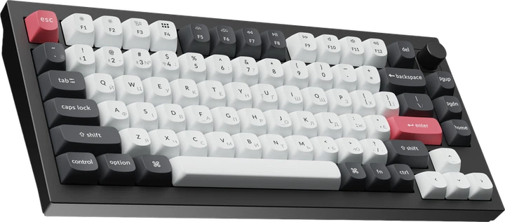 Клавіатура бездротова Keychron Q1 HE Magnetic Switch Black RGB (Q1H-M1-UA) - изображение 3